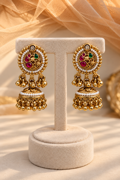 Gold plated Haritage Necklace Set-02158