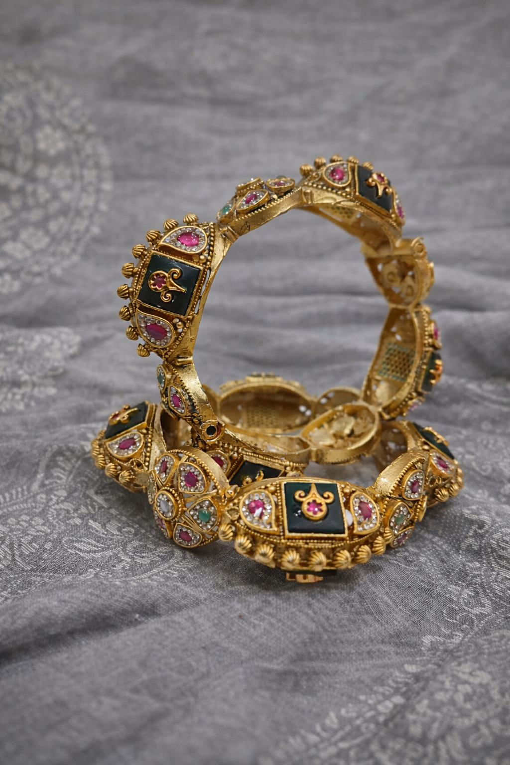 Heritage Gajara Style Bangles(Set of 2)