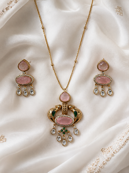 Victorian Polki Pendant Set-G453700