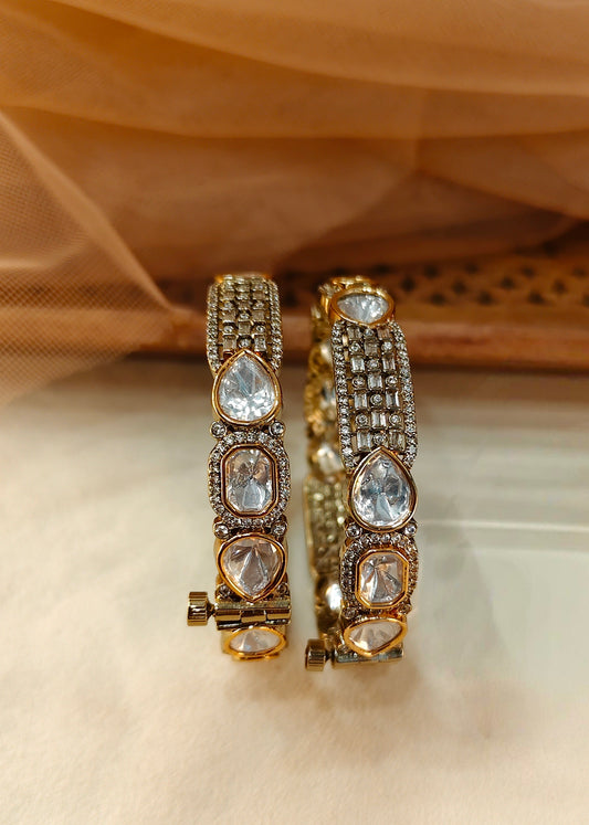 Moissanite Bangles(Set of 2)-G154500