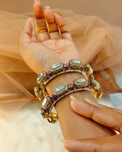 Moissanite Bangles(Set of 2)-G157300