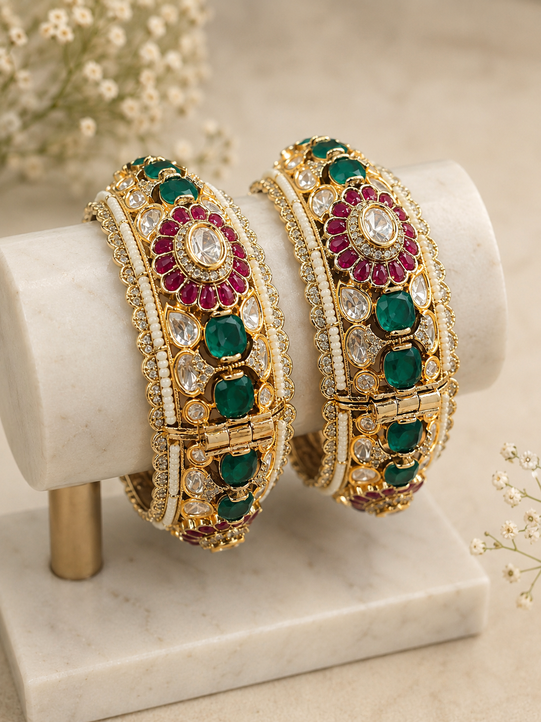 Pachi Kundan Bangles-G7511800