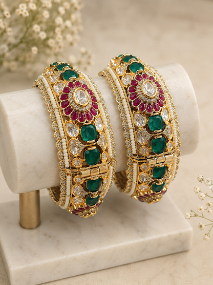 Pachi Kundan Bangles-G7511800