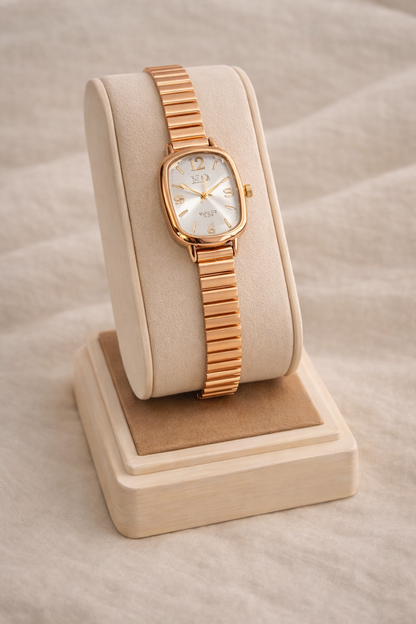Stainless steel Gold Square Watch-G351100