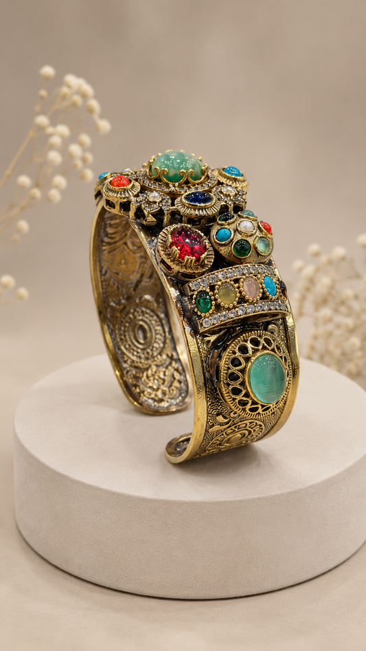 Sabyasachi-Navratan Handcrafted Cuff-G782300