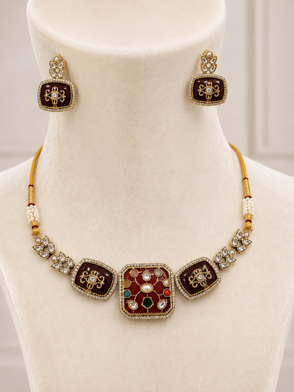 Kundan Choker Set-G662000