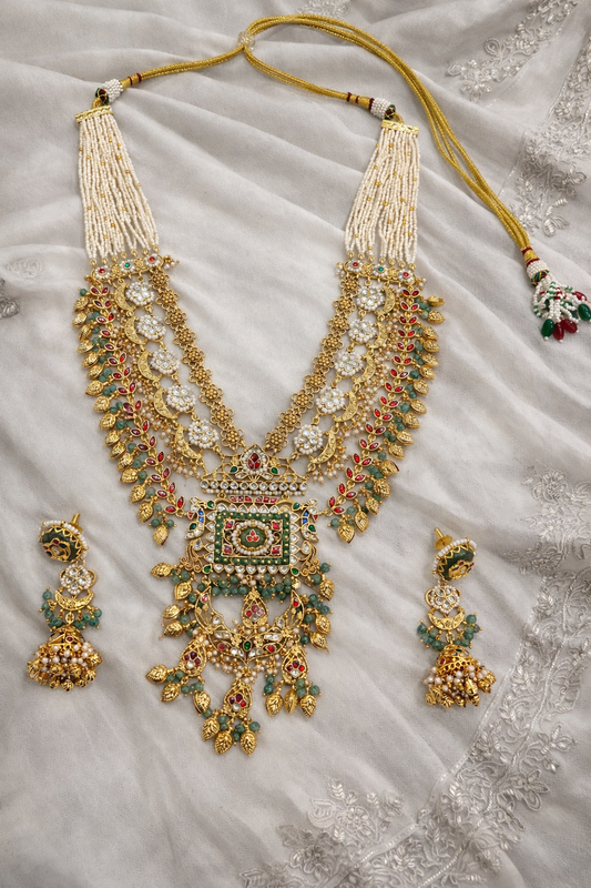Heritage Jadau Kundan Rani Haar Necklace Set-G7520800