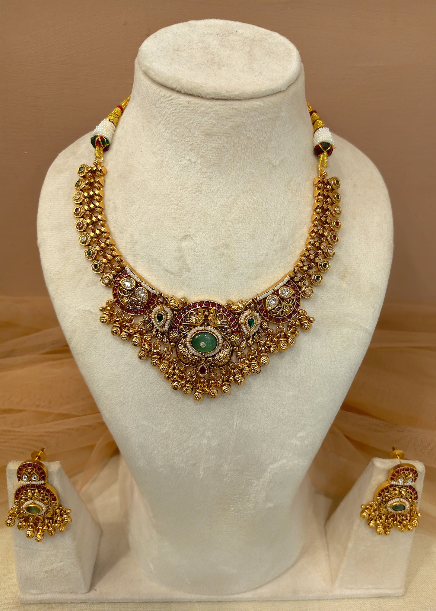 Antique Gold-Plated Choker Set -G353800