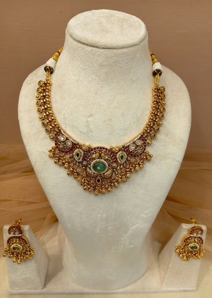 Antique Gold-Plated Choker Set -G353800