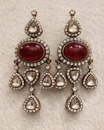 3-Layered Mossointe Bridge Necklace set-G3511200