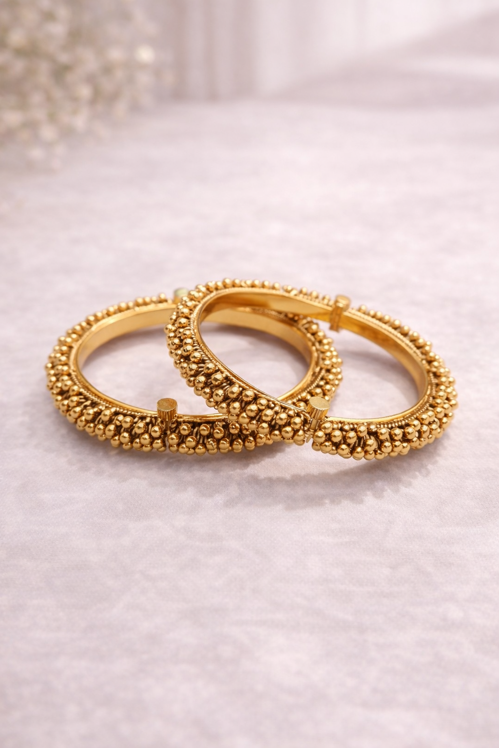 Gold Ball Ghunghru Bunch Bangles-G352800