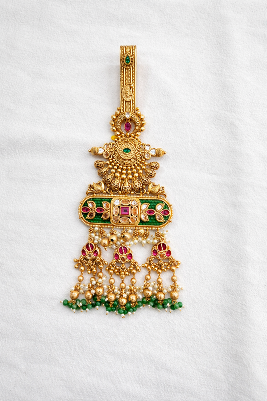Gold-Toned  Heritage Chabi Challa / Judda-G354300
