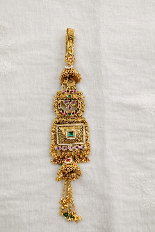 Gold-Toned  Heritage Chabi Challa / Judda-G355200