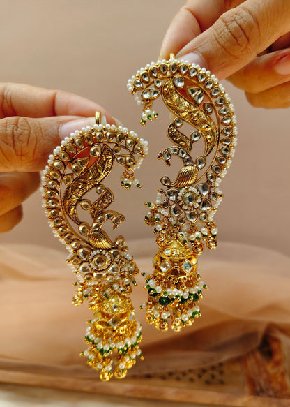 Jadav Kundan Earrings(Ear Cuffs)-G355300