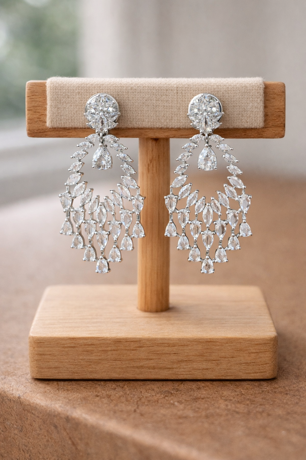 Zircon & American Diamond Necklace Set