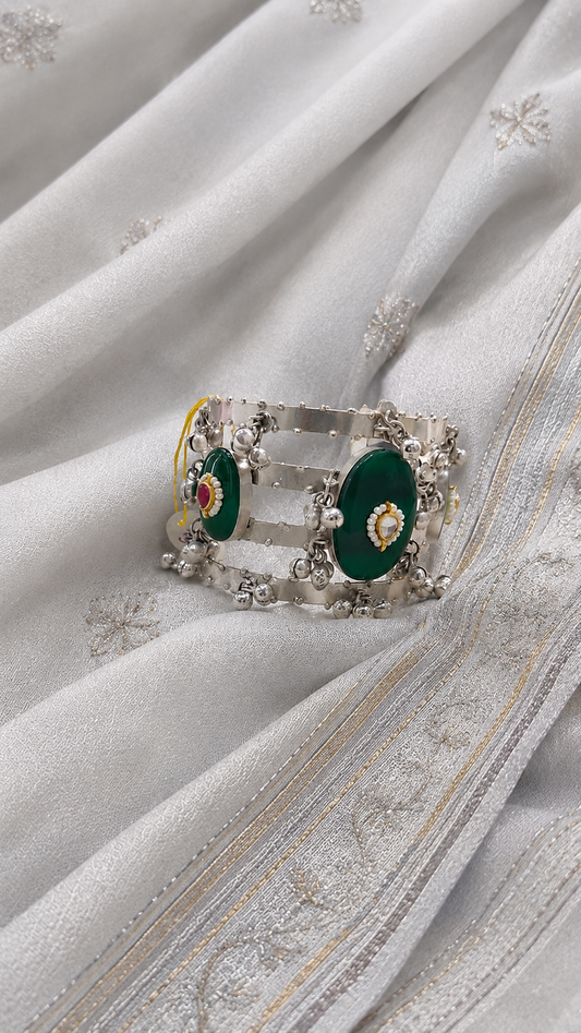 Rajasthani Silver Pochi Bracelet-G761900