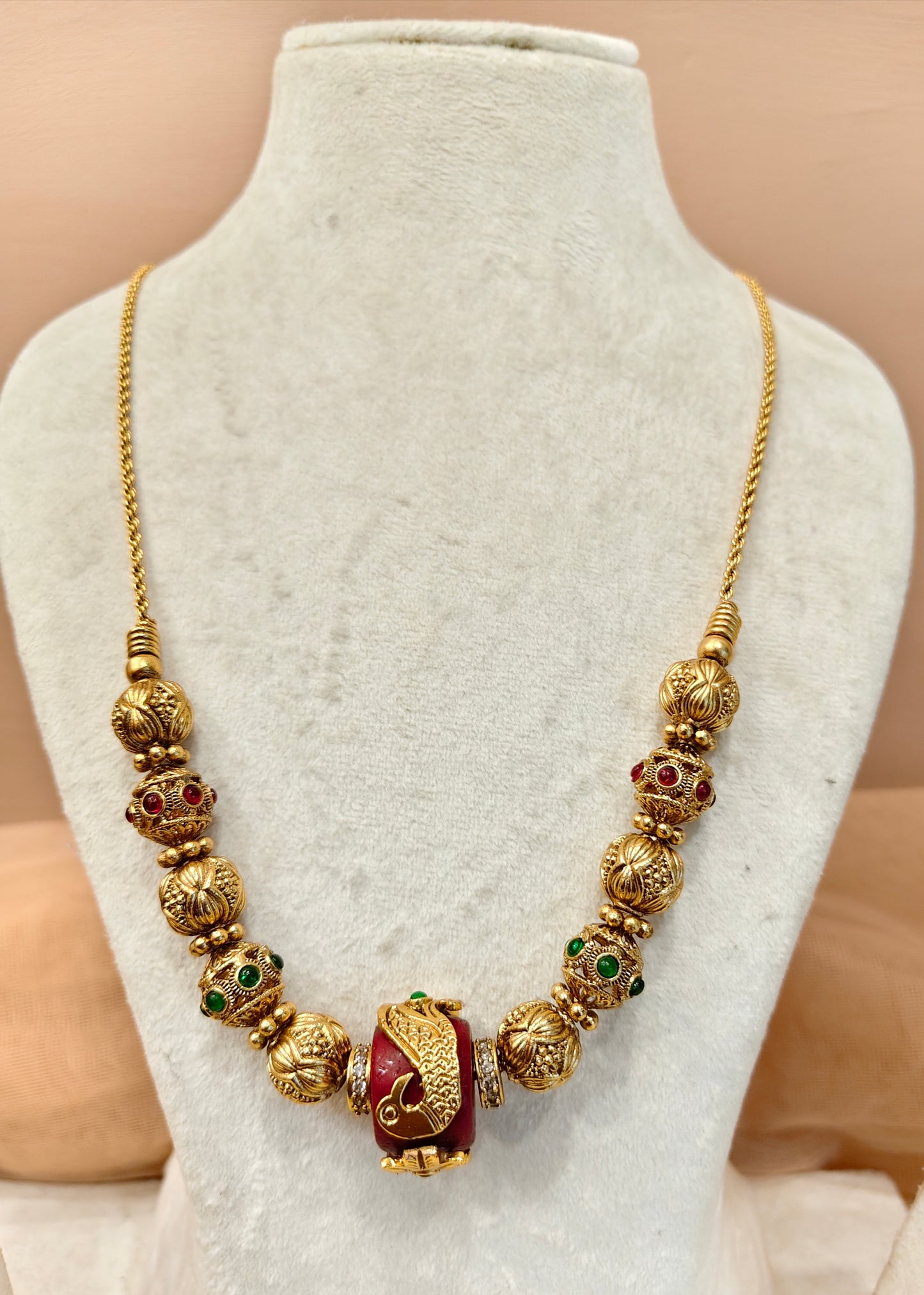 Long Dollar Chain Mala Set-G351300