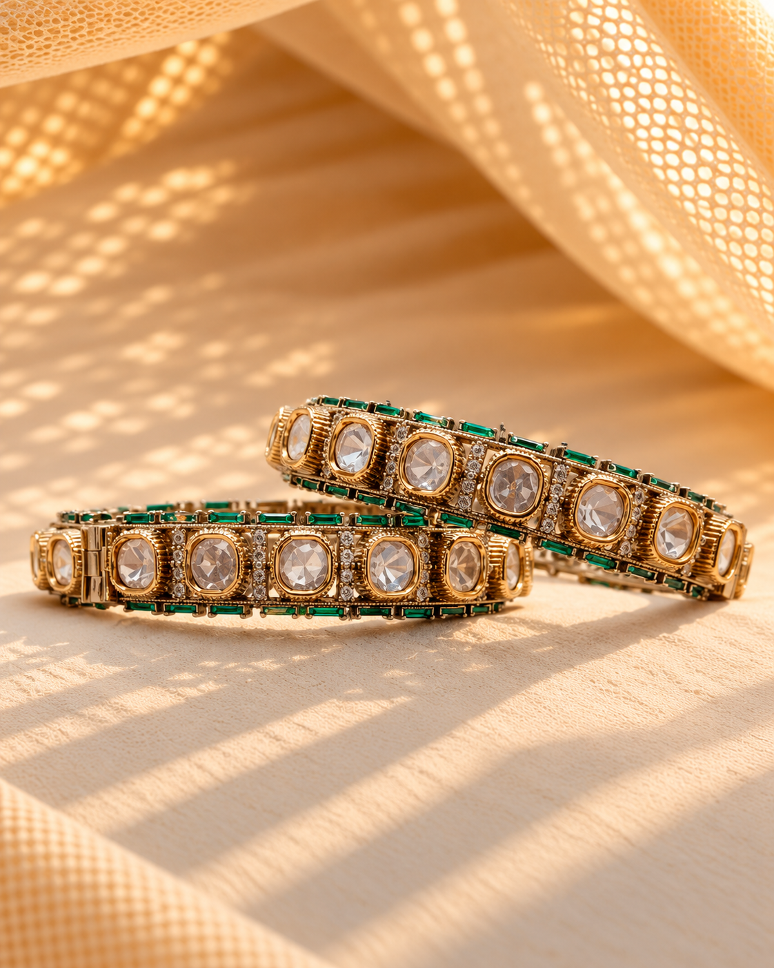 Moissanite Kada Bangles-BGL2320