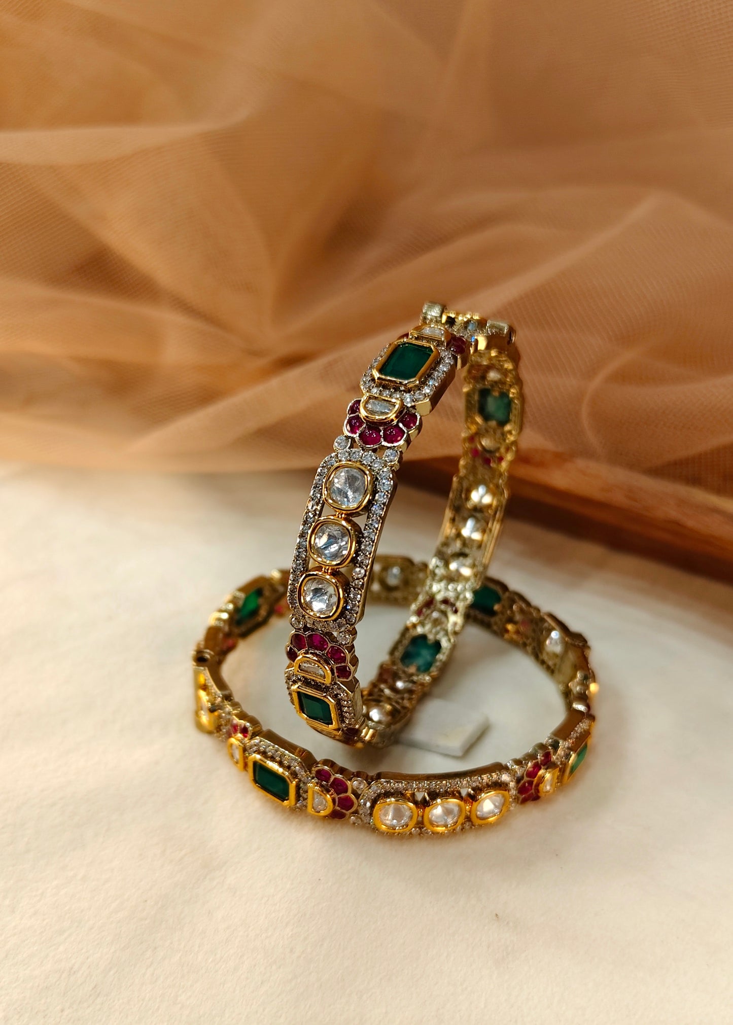 Moissanite Bangles(Set of 2)-G153600