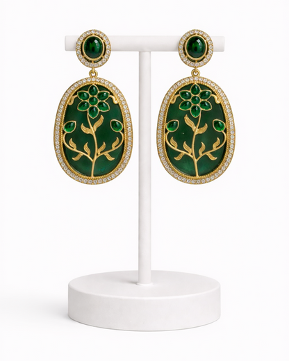 Regal Blue Sabyasachi Dangle Earrings-G351100