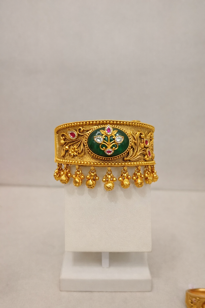 Gold Plated Rajwadi Bangles(Set of 2)