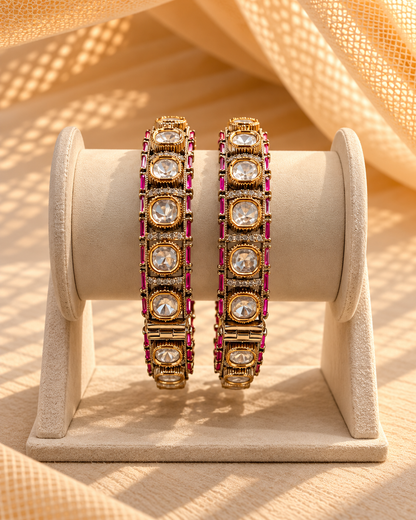Moissanite Kada Bangles-BGL2320