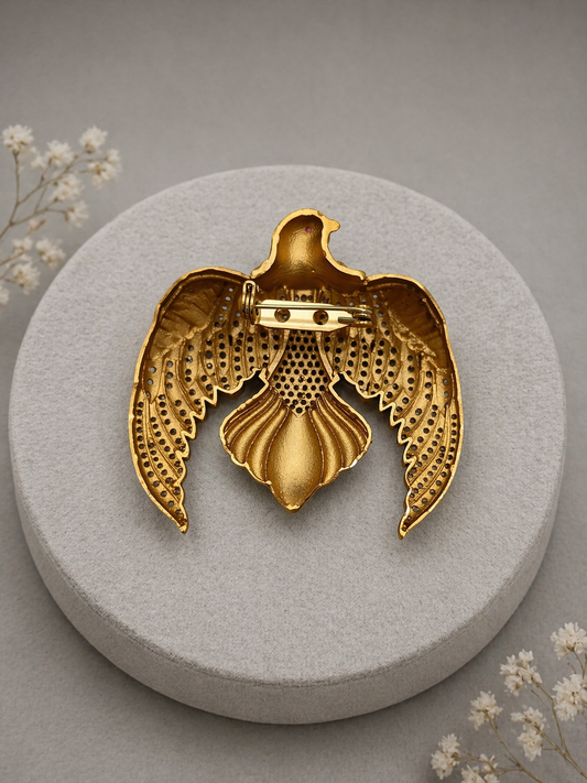Garuda Golden Royal Eagle brooch-G751800