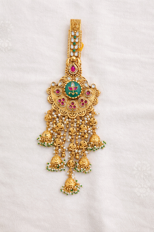 Gold-Toned  Heritage Chabi Challa / Judda-G354100