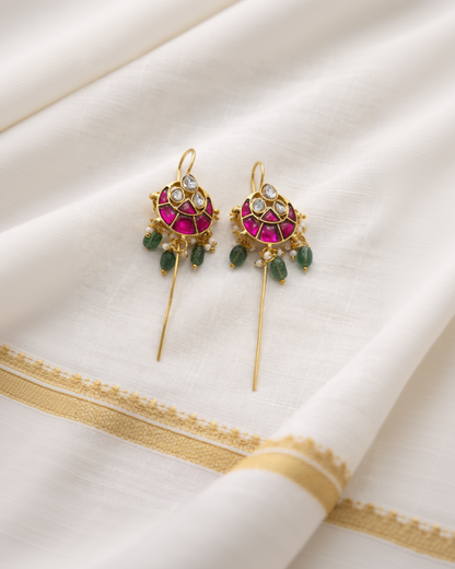 Jadau Kundan Needle Ear Cuffs-G351100