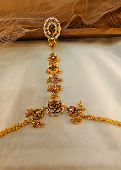 Jadau Kundan Hath phool/Hath Pocha(1-Ps)-G352300