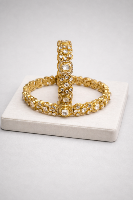 Mossainte Uncut statement bangles