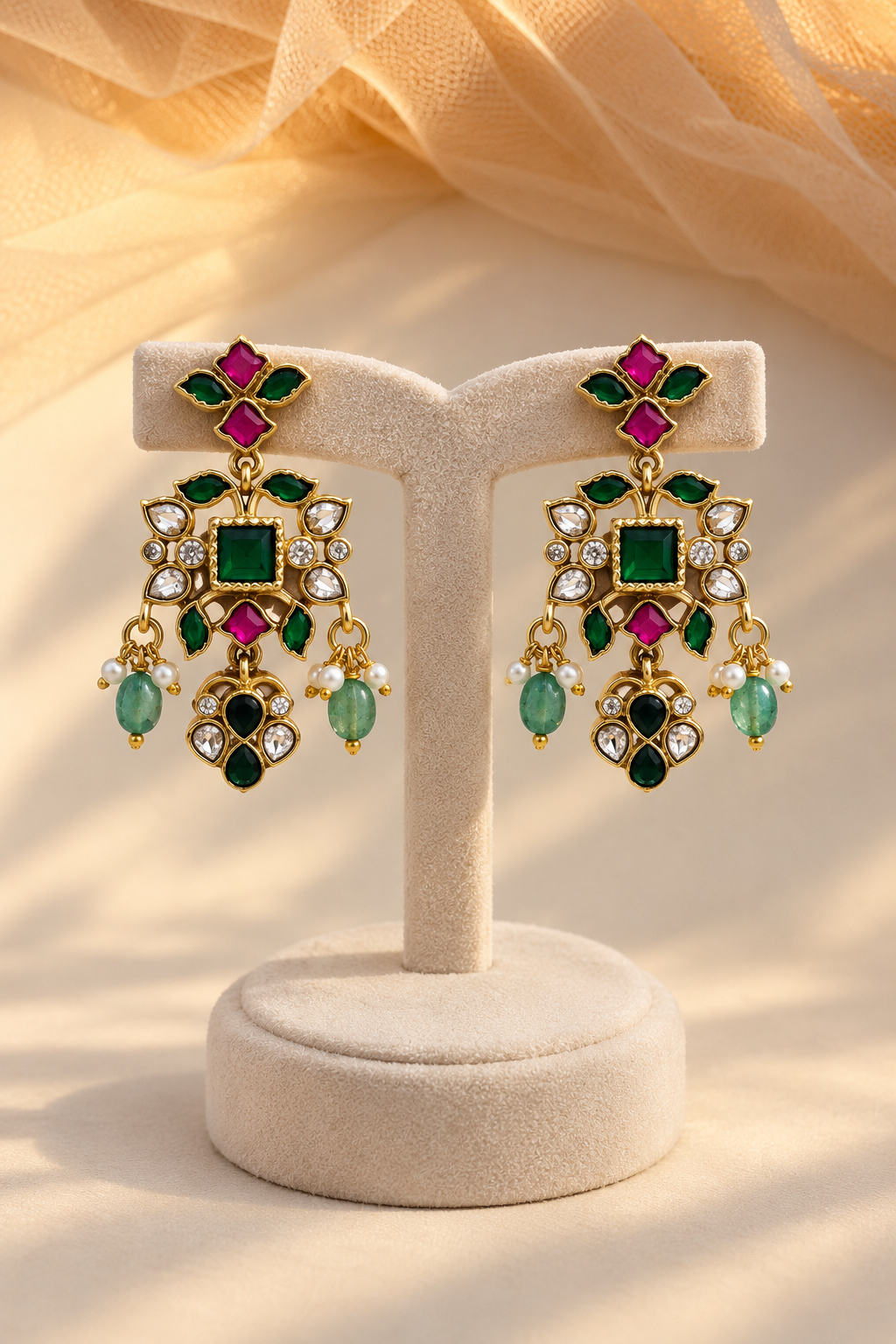Jadav kundan Necklace Set-02158
