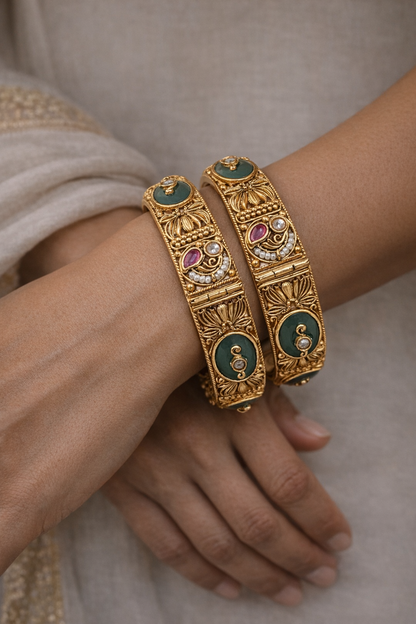Nakshi Heritage Bangles(Set of 2)