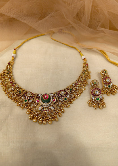 Antique Gold-Plated Choker Set -G352200