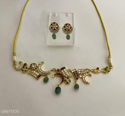 Pachi Kundan Choker Necklace Set -G3511100