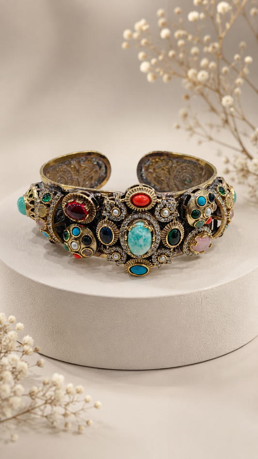 Sabyasachi-Navratan Handcrafted Cuff-G782300