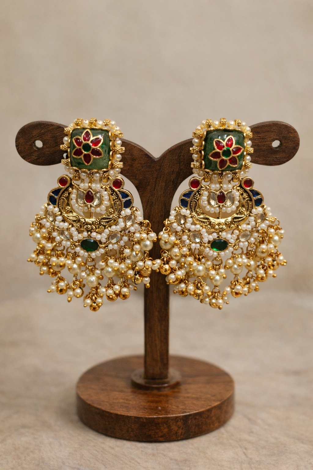 Heritage Kundan & Pearl Drop Necklace Set