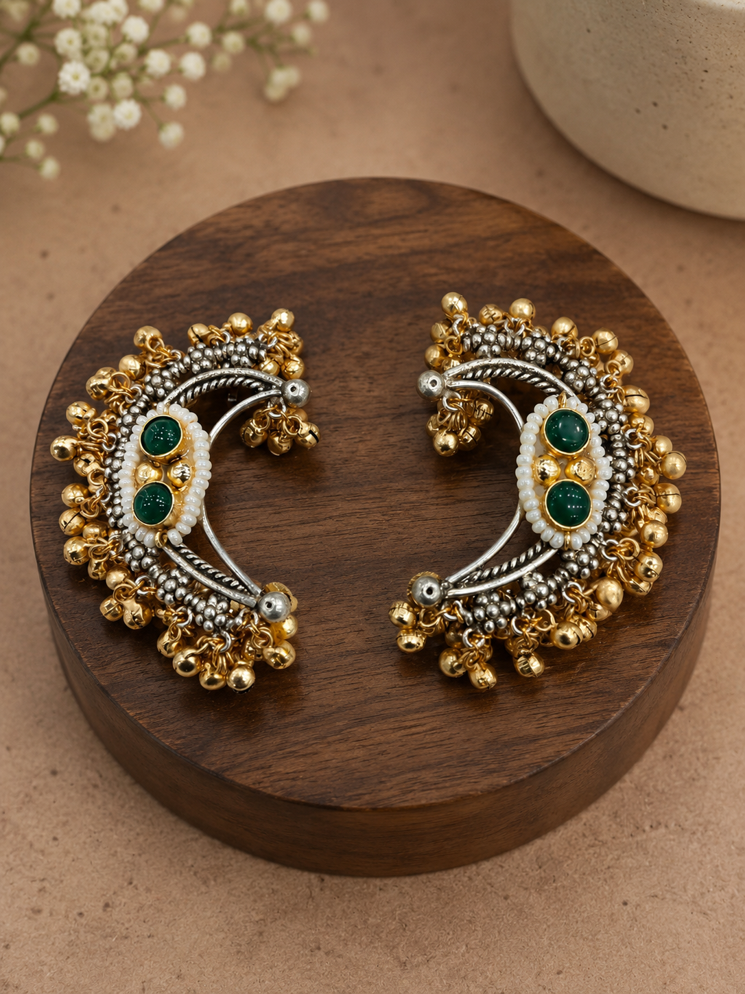 Fusion Kanphool Ear Cuffs Earings