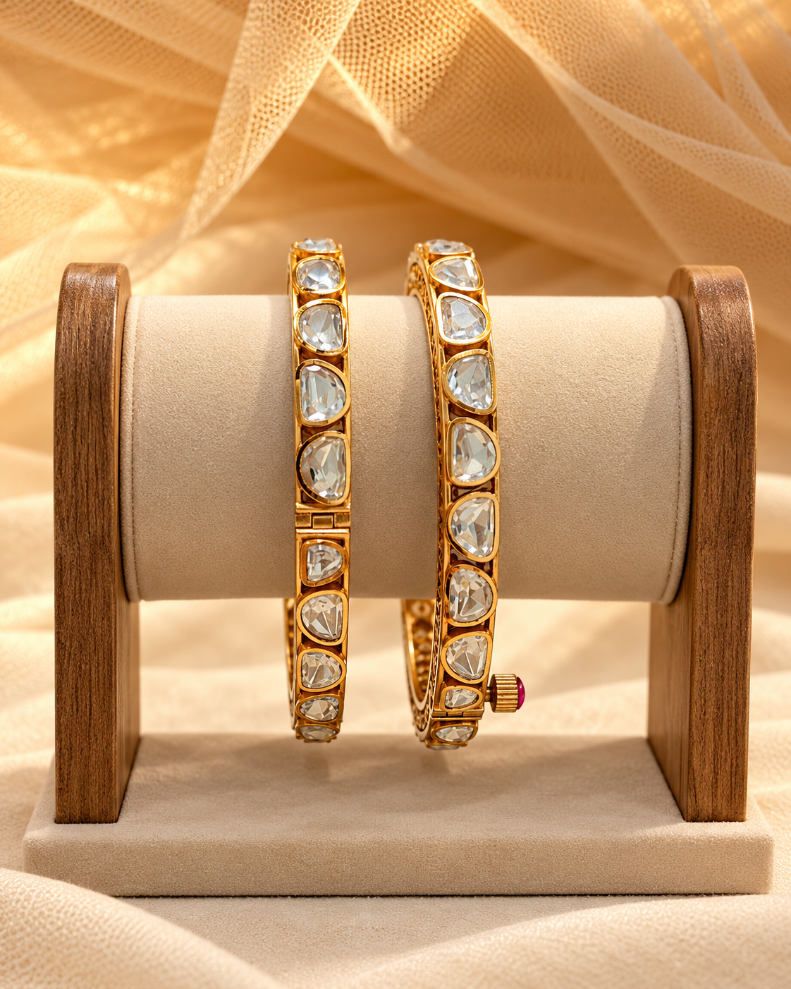 Moissanite Bangles-(Set of 2)-BGL2323