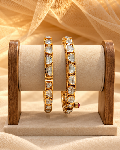 Moissanite Bangles-(Set of 2)-BGL2323