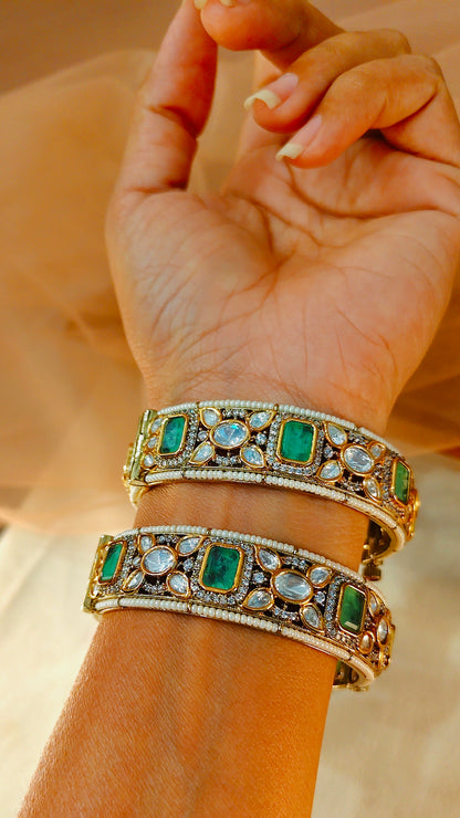 Moissanite Bangles(Set of 2)-G155400