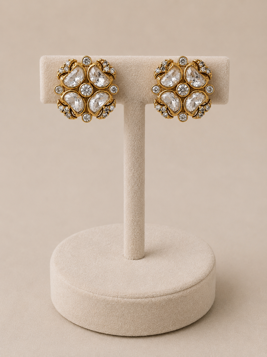 Moissanite Gold-Tone Necklace Set-G672400