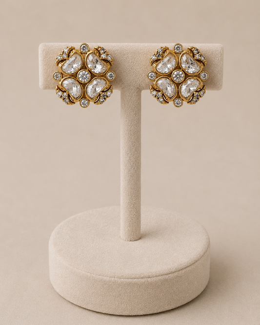Moissanite Gold-Tone Necklace Set-G672400