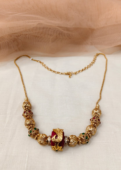 Long Dollar Chain Mala Set-G351300