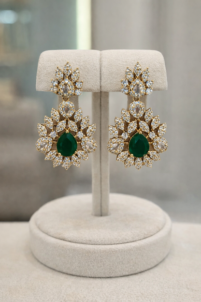 Emerald Almera Victorian Jewellery Set