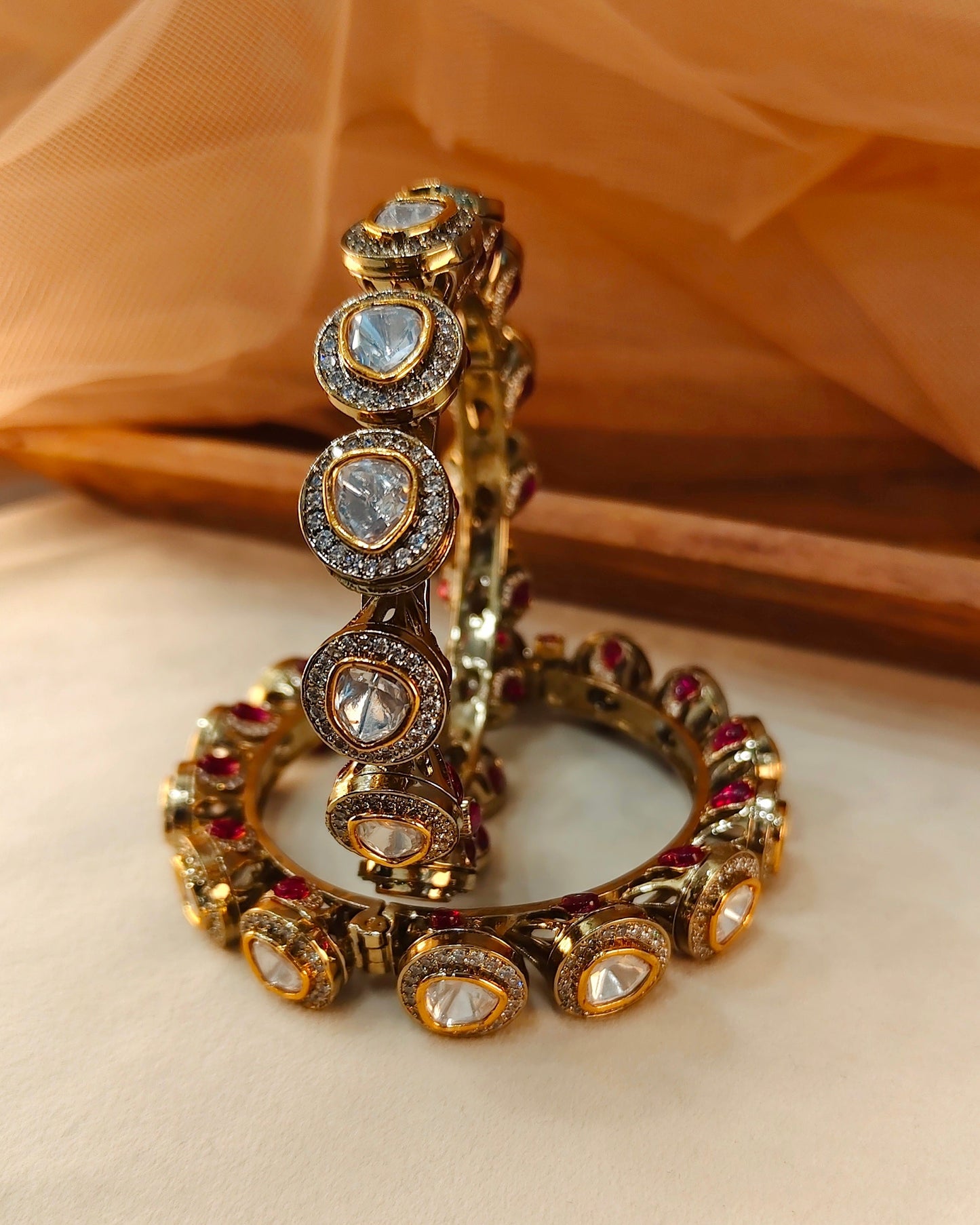 Moissanite Bangles(Set of 2)-G757300