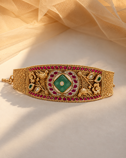 Gold plated Haritage Kada Bangles (Set of 1)
