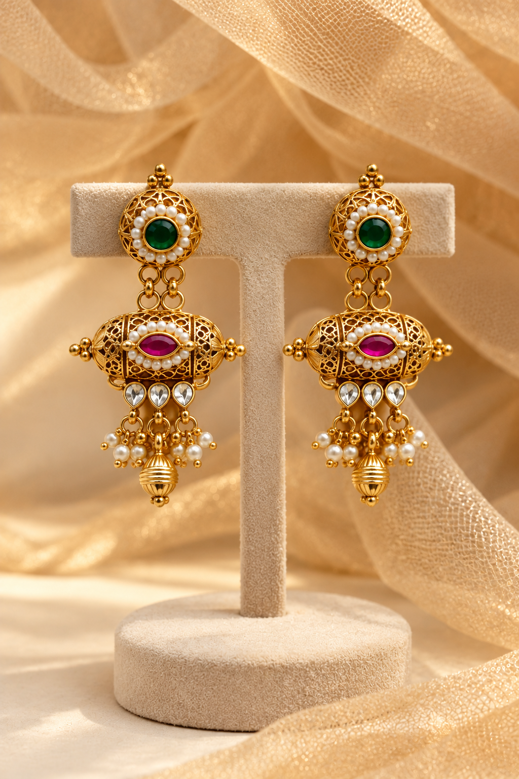 Gold-Plated Dodi Necklace Set-NK2144