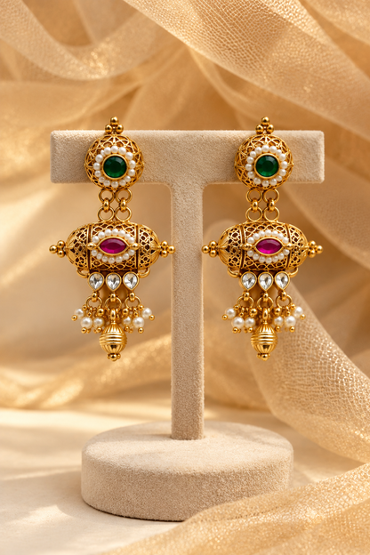 Gold-Plated Dodi Necklace Set-NK2144