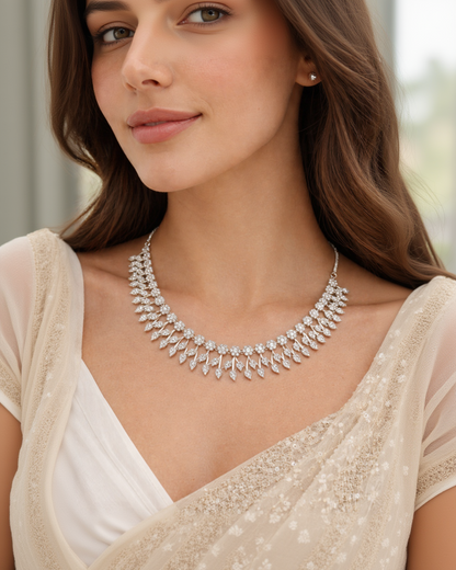 Nano American Daimond Necklace Set-G352000